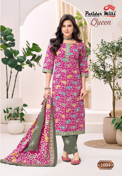 Queen Vol 1 Patidar Mills Readymade Cotton Pant Suits Manufacturer Ahmedabad