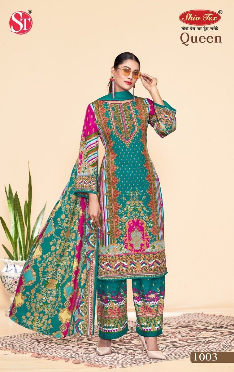 Queen Vol 1 Shiv Tex Cotton Karachi Salwar Suits Wholesaler Ahmedabad