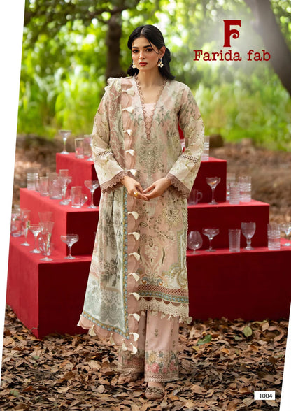 Queens Court Farida Fab Mix Cotton Karachi Salwar Suits Manufacturer Gujarat
