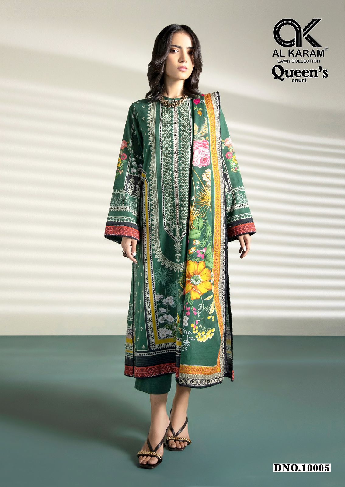Queens Court Vol 10 Al Karam Cambric Karachi Salwar Suits Manufacturer Ahmedabad