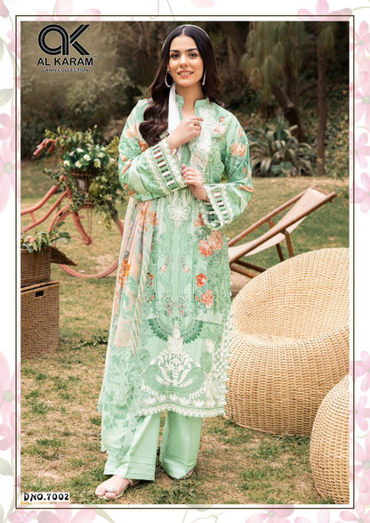 Queens Court Vol 7 Al Karam Cambric Karachi Salwar Suits Manufacturer Gujarat