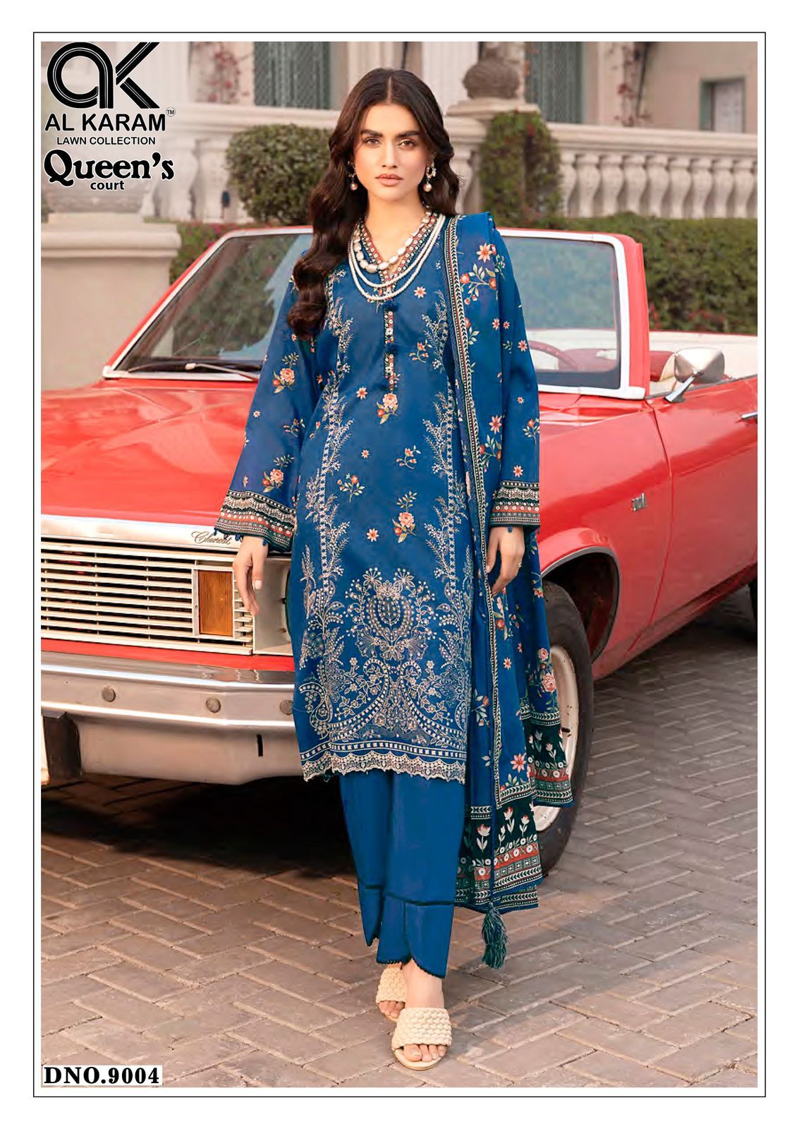 Queens Court Vol 9 Al Karam Cambric Karachi Salwar Suits Manufacturer Gujarat