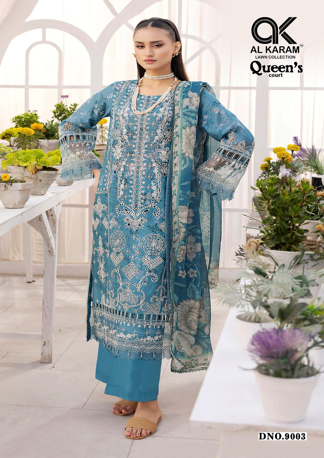 Queens Court Vol 9 Al Karam Cambric Karachi Salwar Suits Manufacturer Gujarat