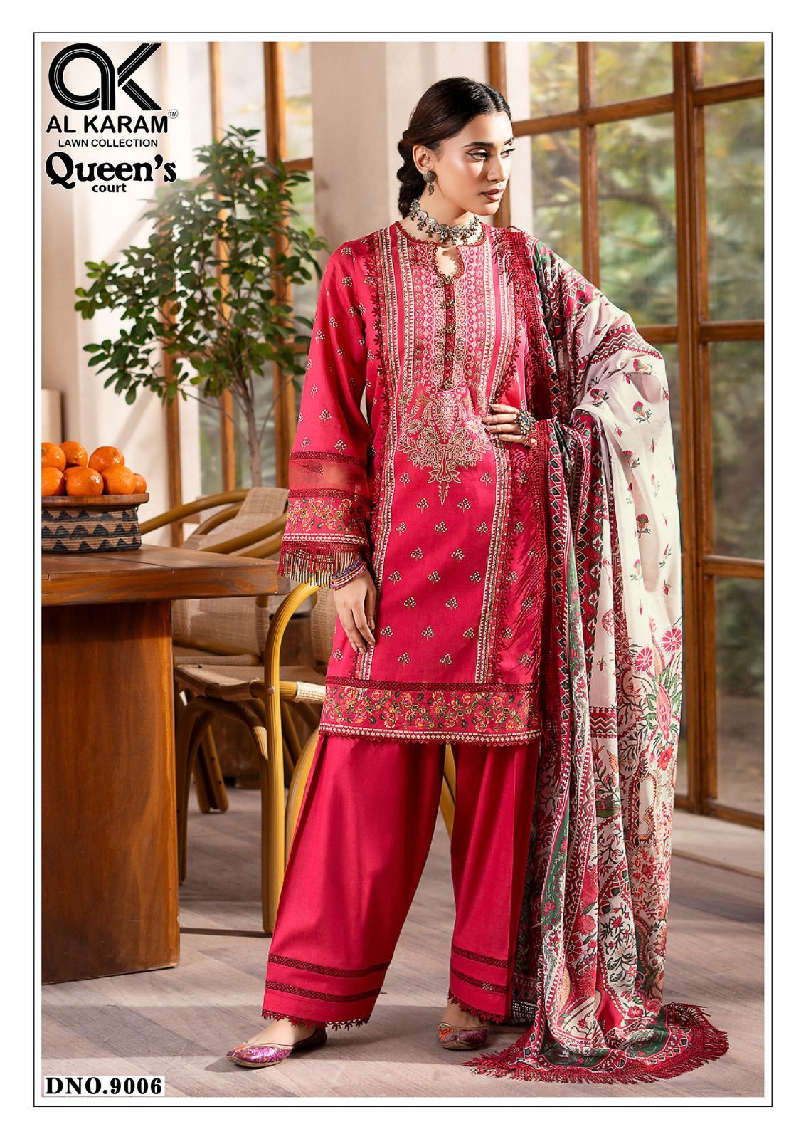 Queens Court Vol 9 Al Karam Cambric Karachi Salwar Suits Manufacturer Gujarat