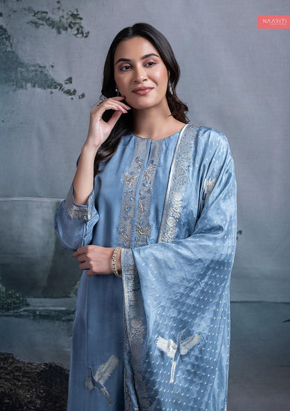 Quila Naariti Silk Jacquard Pant Style Suits Wholesaler