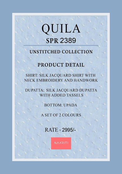 Quila Naariti Silk Jacquard Pant Style Suits Wholesaler