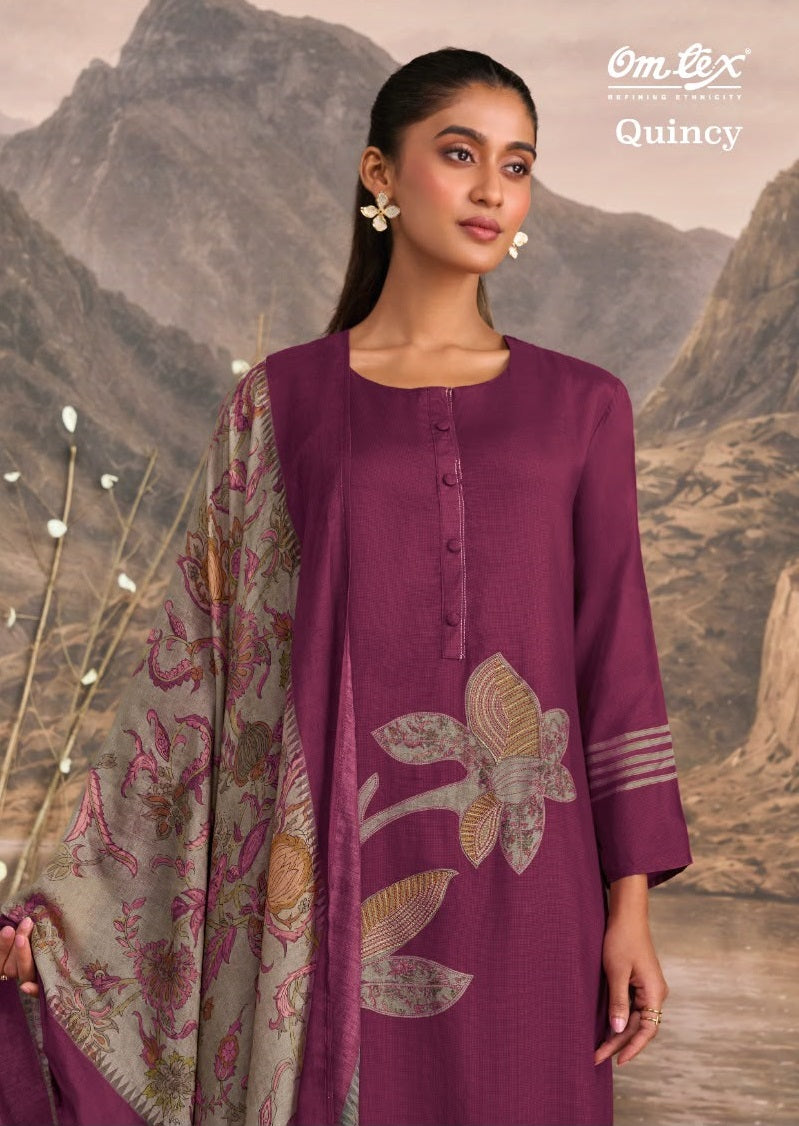 Quincy Omtex Muslin Silk Pant Style Suits Wholesale Price