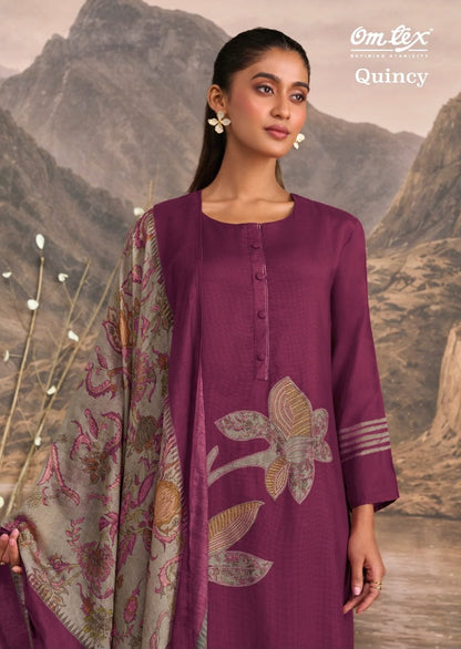 Quincy Omtex Muslin Silk Pant Style Suits Wholesale Price