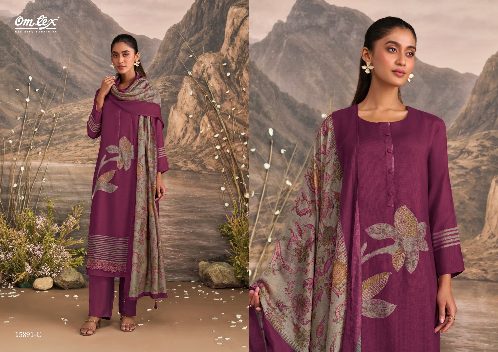 Quincy Omtex Muslin Silk Pant Style Suits Wholesale Price