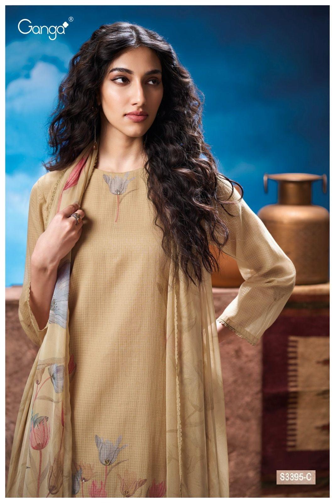 Quinlyn 3395 Ganga Pure Viscose Pant Style Suits Wholesaler Gujarat