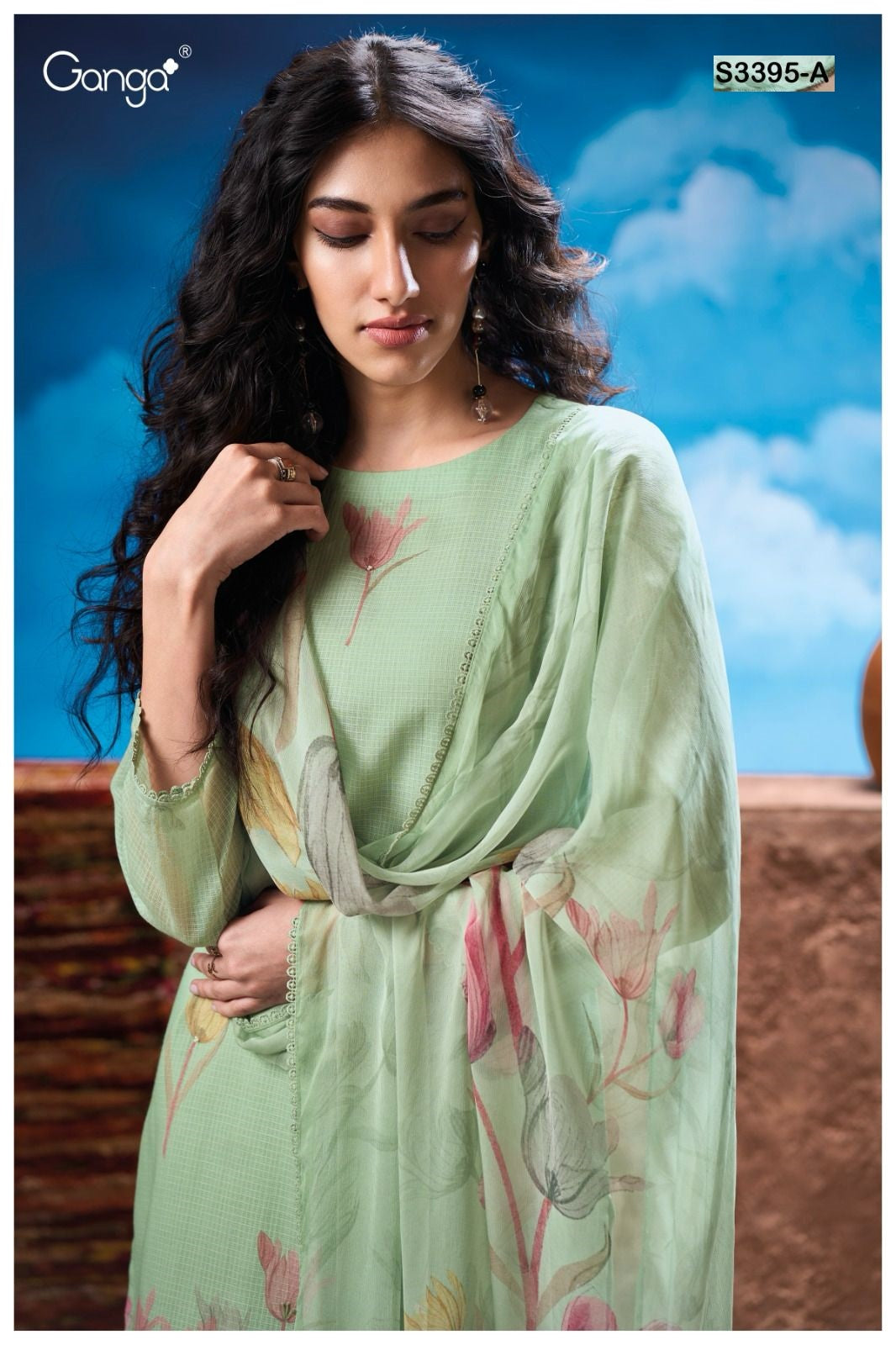 Quinlyn 3395 Ganga Pure Viscose Pant Style Suits Wholesaler Gujarat