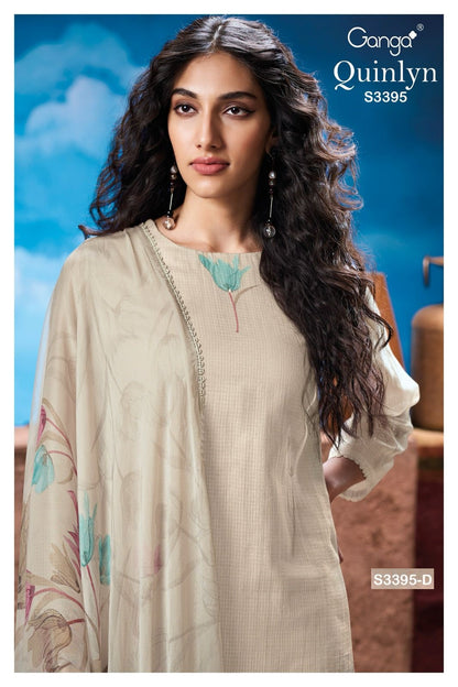 Quinlyn 3395 Ganga Pure Viscose Pant Style Suits Wholesaler Gujarat