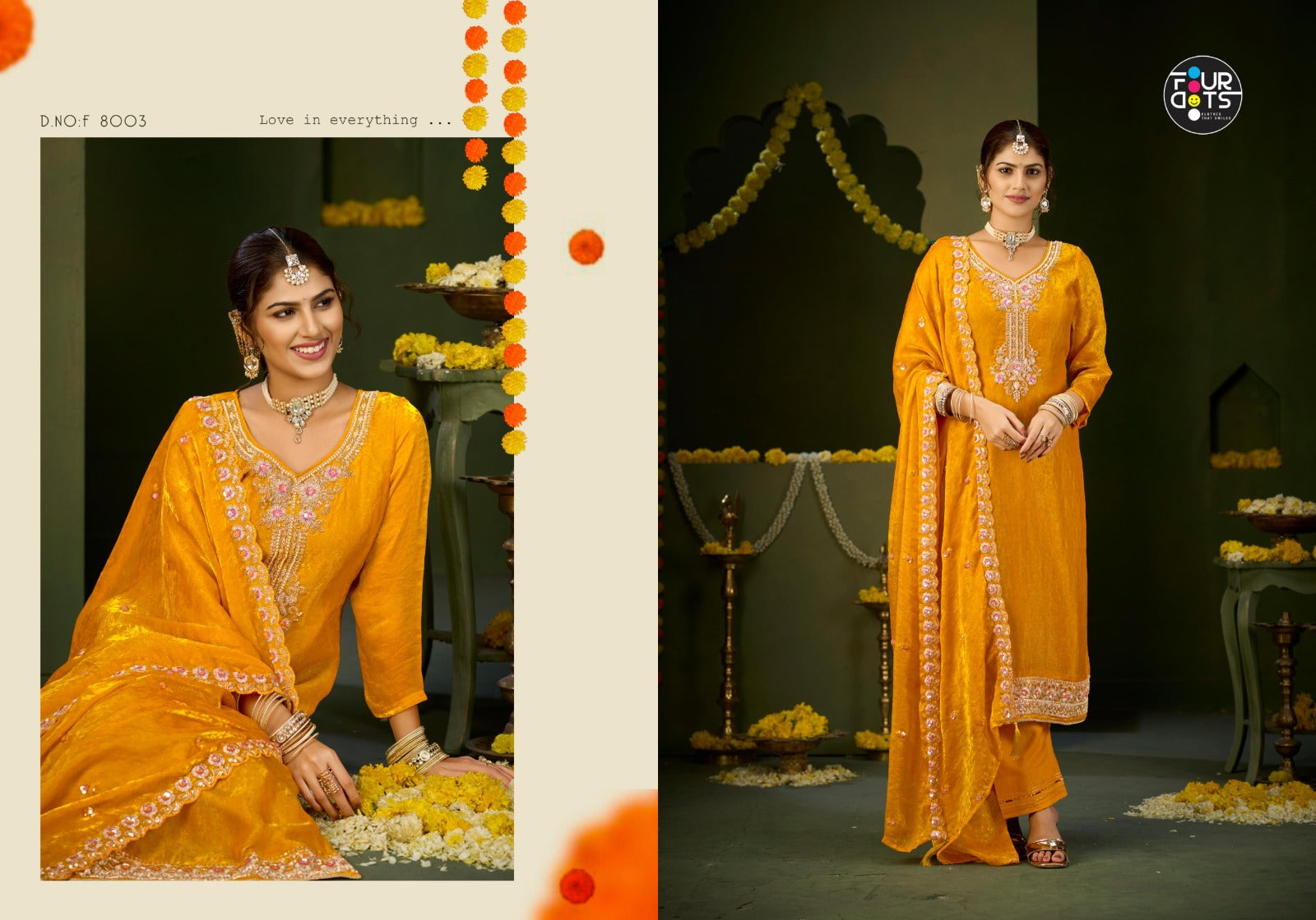 Quinn Four Dots Jacquard Pant Style Suits Wholesaler Gujarat