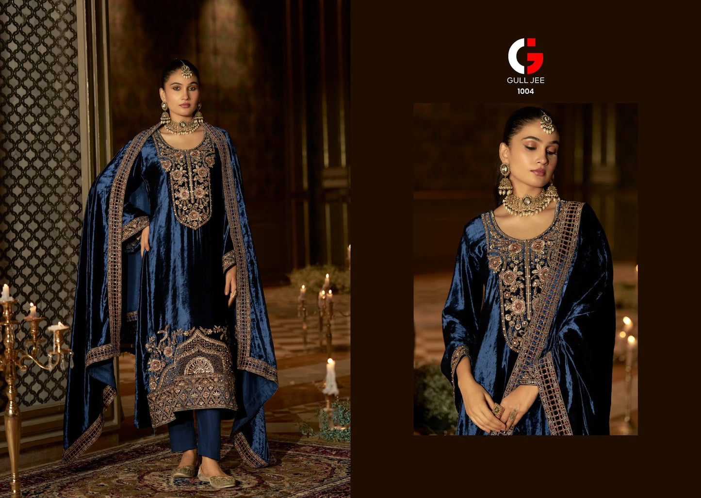 Qurb Gull Jee Velvet Suits Supplier India