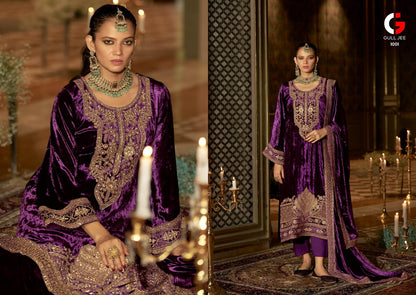 Qurb Gull Jee Velvet Suits Supplier India