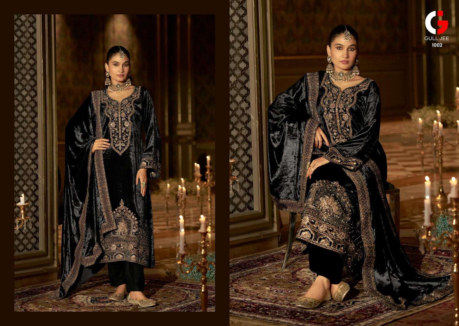 Qurb Gull Jee Velvet Suits Supplier India
