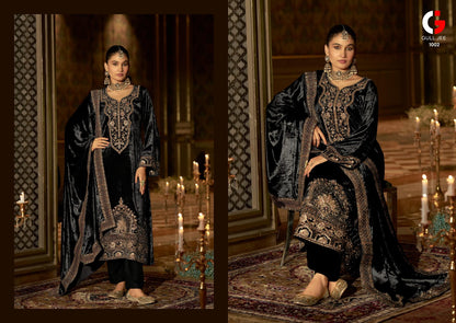 Qurb Gull Jee Velvet Suits Supplier India