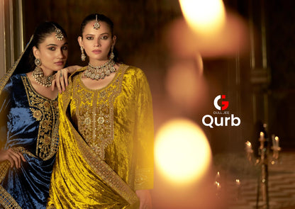 Qurb Gull Jee Velvet Suits Supplier India