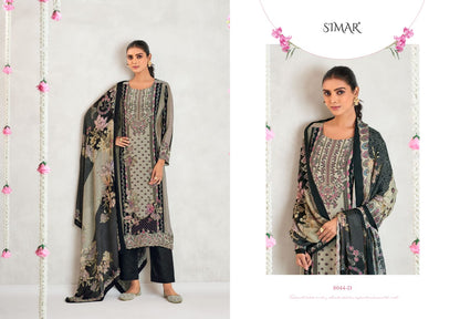 Qurbat 8044 Simar Natural Crape Pant Style Suits Wholesale