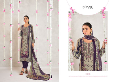 Qurbat 8044 Simar Natural Crape Pant Style Suits Wholesale