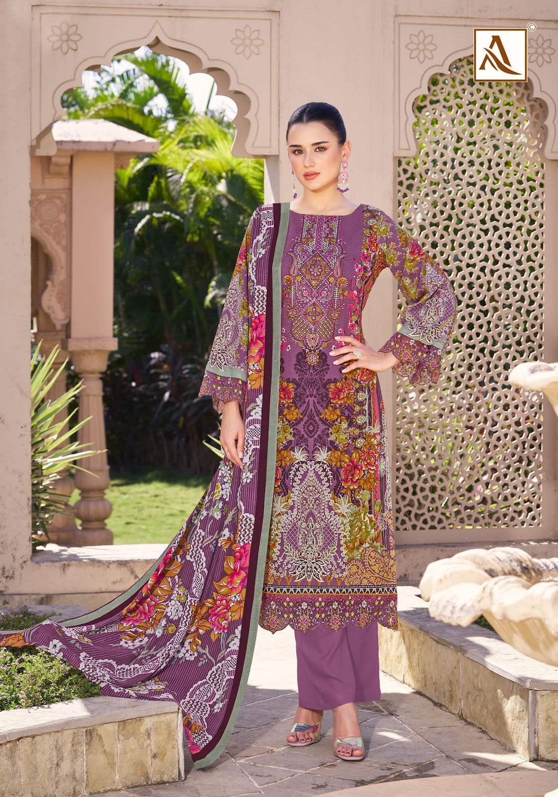 Qurbat Edition 17 Alok Cotton Karachi Salwar Suits Manufacturer Ahmedabad