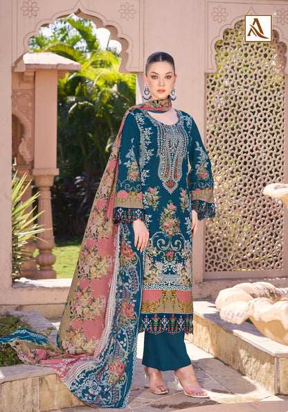 Qurbat Edition 17 Alok Cotton Karachi Salwar Suits Manufacturer Ahmedabad