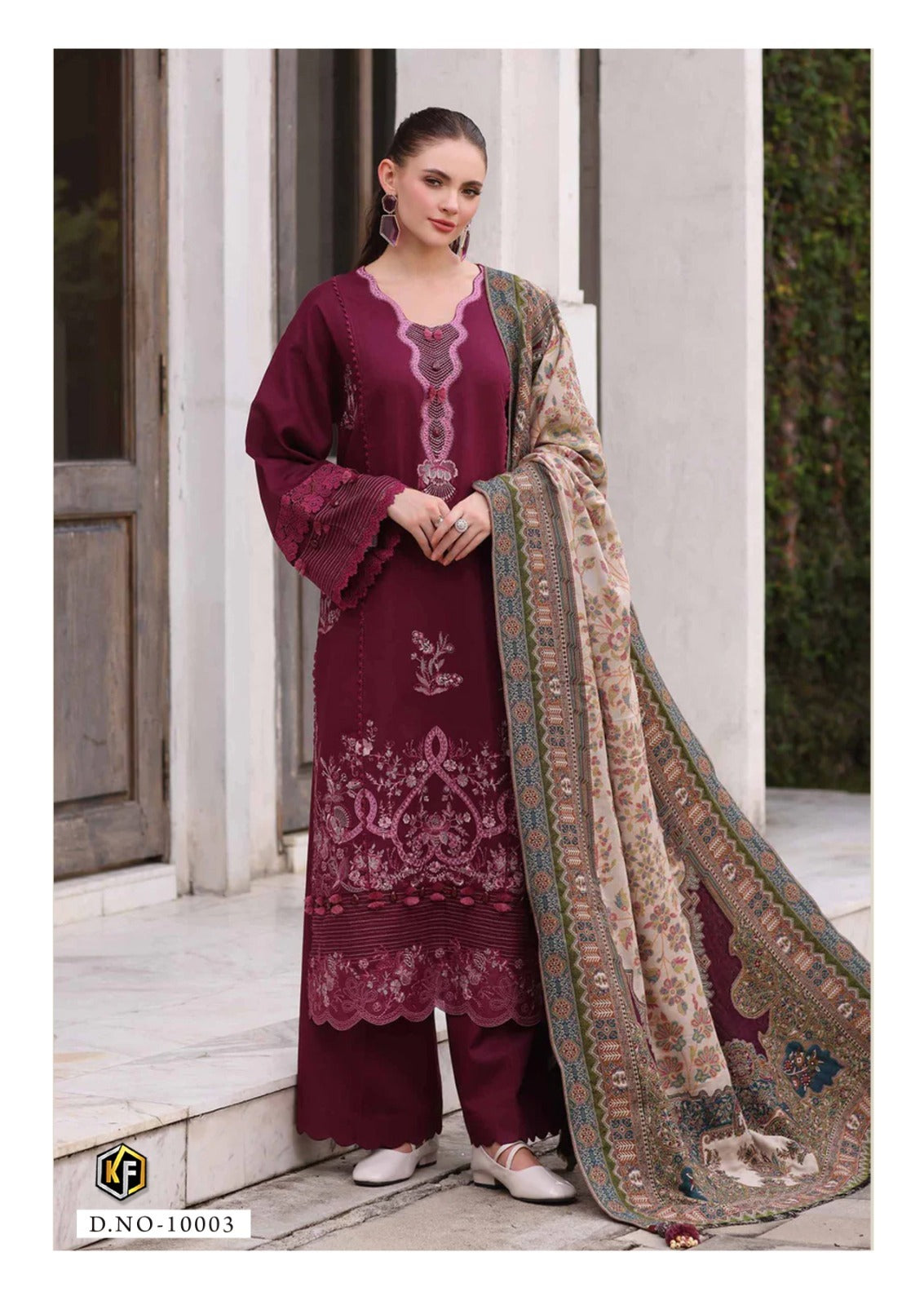 Qurbat Nx Vol 10 Keval Fab Mix Cotton Karachi Salwar Suits Exporter Gujarat