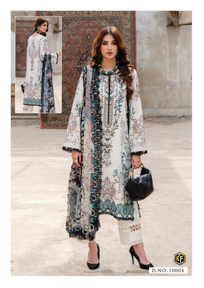Qurbat Nx Vol 10 Keval Fab Mix Cotton Karachi Salwar Suits Exporter Gujarat