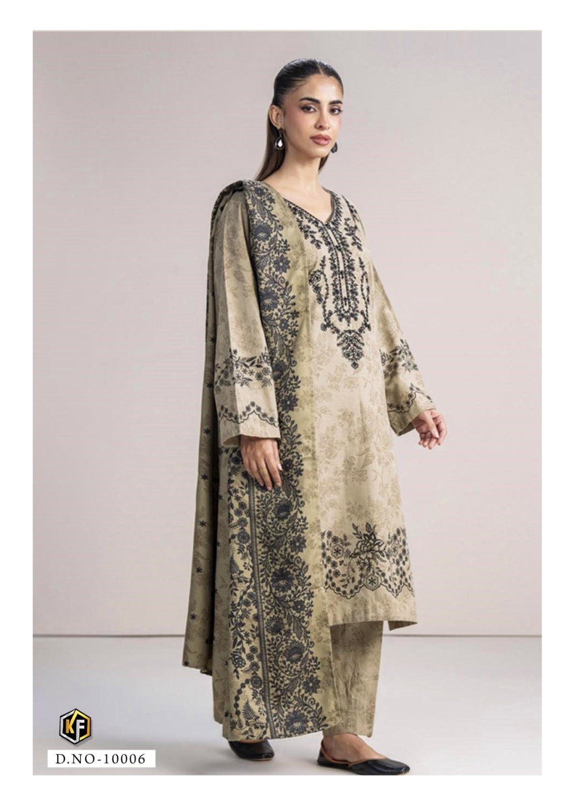 Qurbat Nx Vol 10 Keval Fab Mix Cotton Karachi Salwar Suits Exporter Gujarat