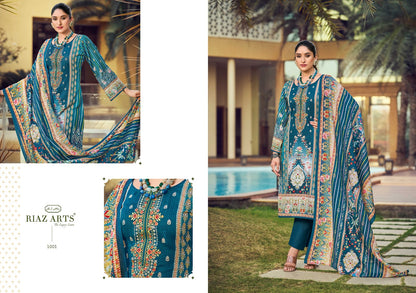 Qurbat Riaz Art Lawn Karachi Salwar Suits Exporter