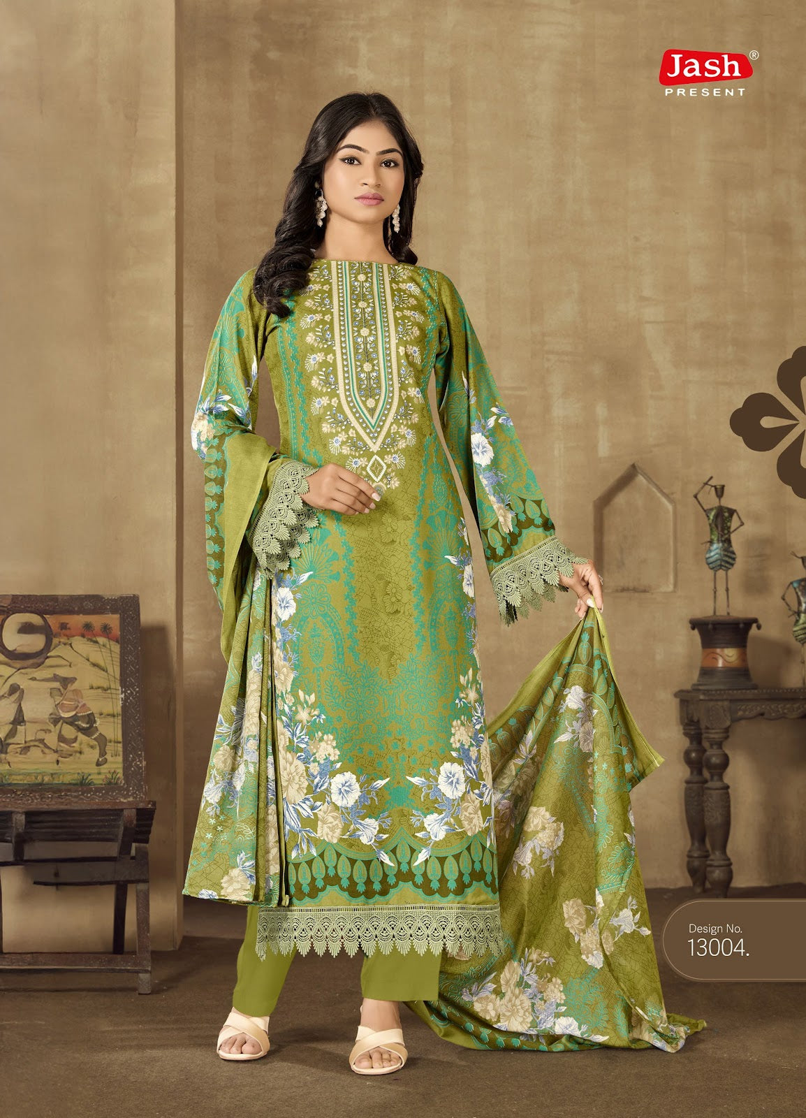 Qurbat Vol 13 Jash Cotton Karachi Salwar Suits Wholesale Rate