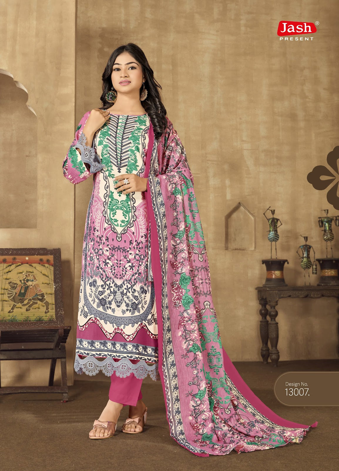 Qurbat Vol 13 Jash Cotton Karachi Salwar Suits Wholesale Rate