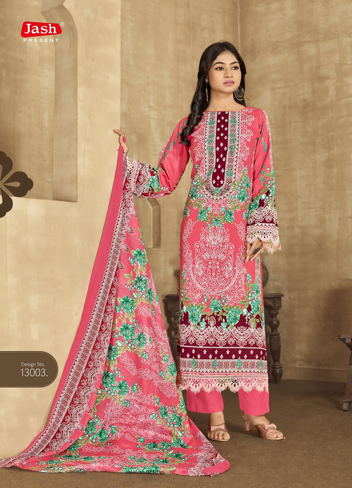 Qurbat Vol 13 Jash Cotton Karachi Salwar Suits Wholesale Rate