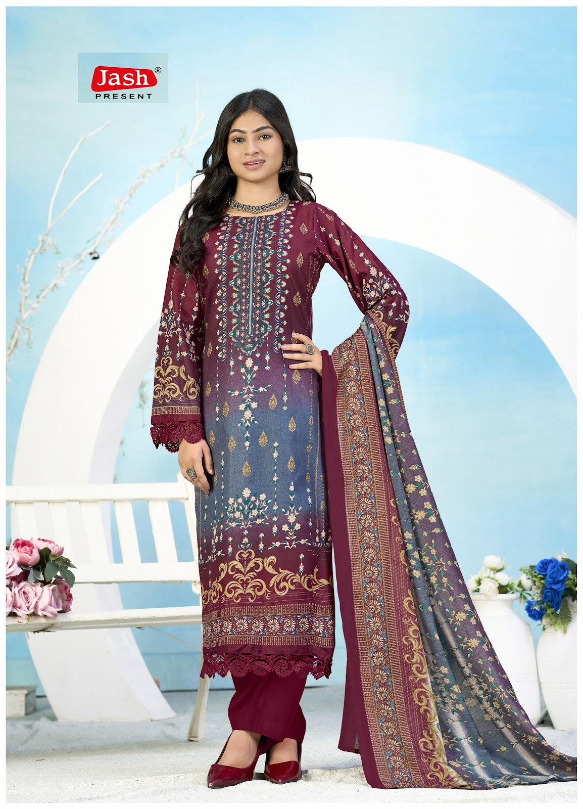 Qurbat Vol 20 Jash Cotton Karachi Salwar Suits Exporter Gujarat
