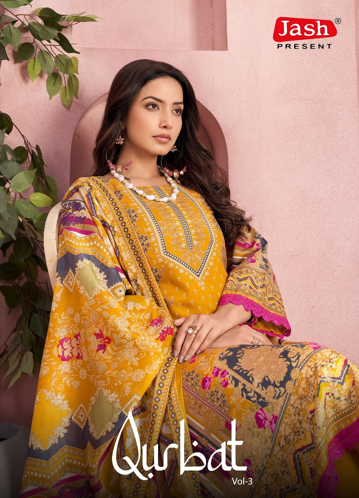 Qurbat Vol 3 Jash Cotton Karachi Salwar Suits Wholesale Price