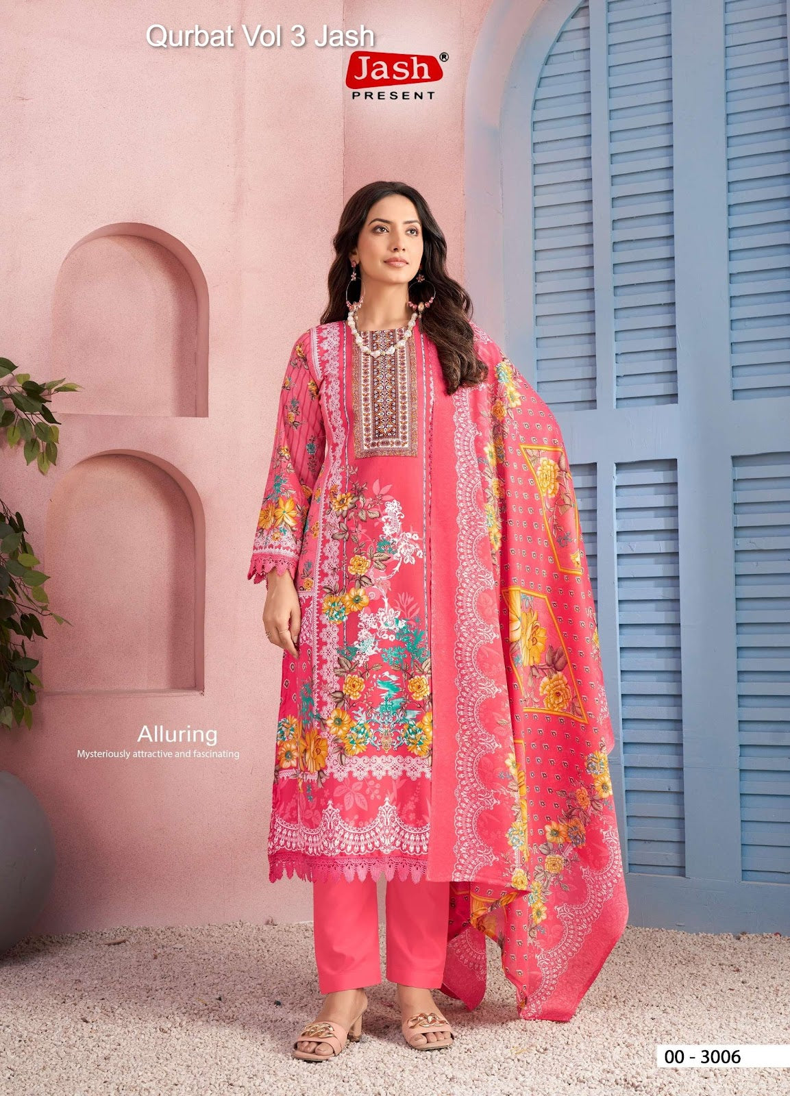 Qurbat Vol 3 Jash Cotton Karachi Salwar Suits Wholesale Price