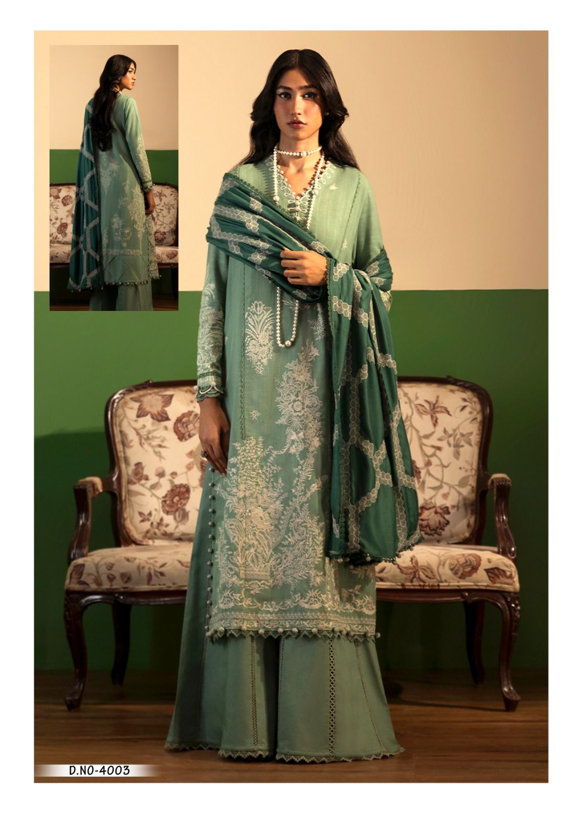 Qurbat Vol 4 Heavy Cotton Luxury Collection Mizaj Karachi Salwar Suits Wholesale Price