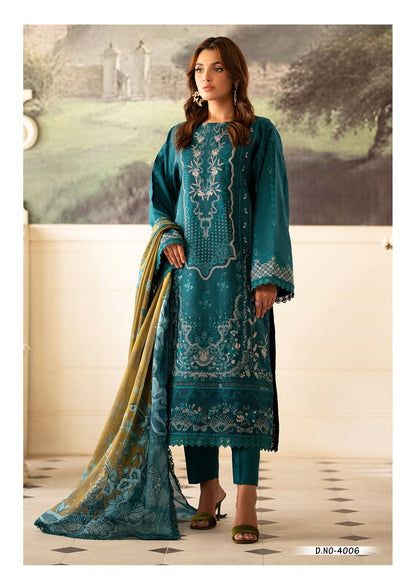 Qurbat Vol 4 Heavy Cotton Luxury Collection Mizaj Karachi Salwar Suits Wholesale Price