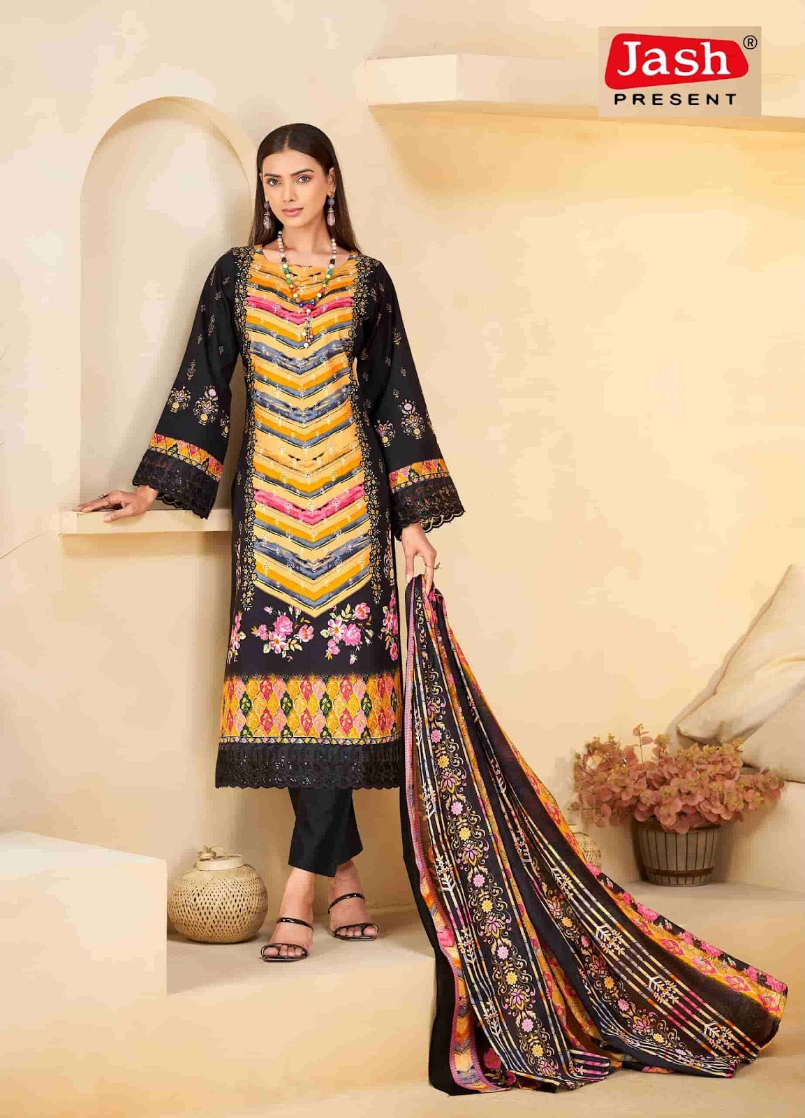 Qurbat Vol 4 Jash Cotton Karachi Salwar Suits Wholesale Rate