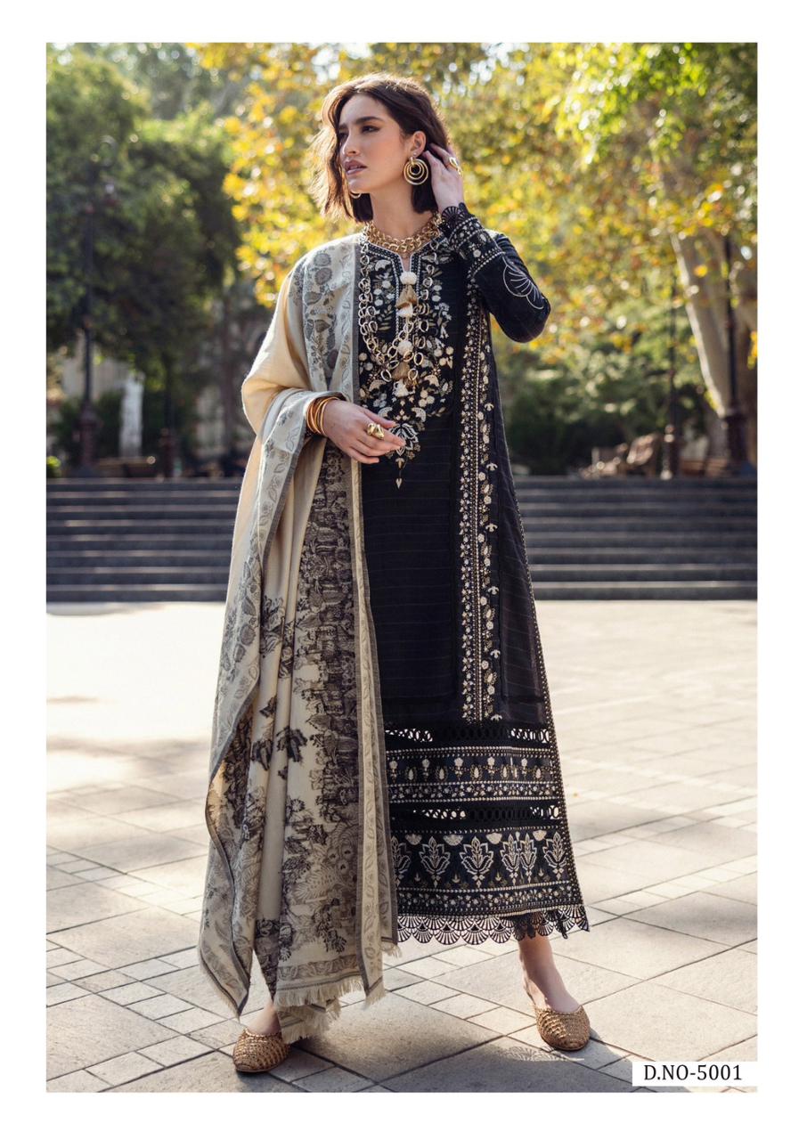 Qurbat Vol 5 Heavy Cotton Luxury Collection Mizaj Karachi Salwar Suits Exporter