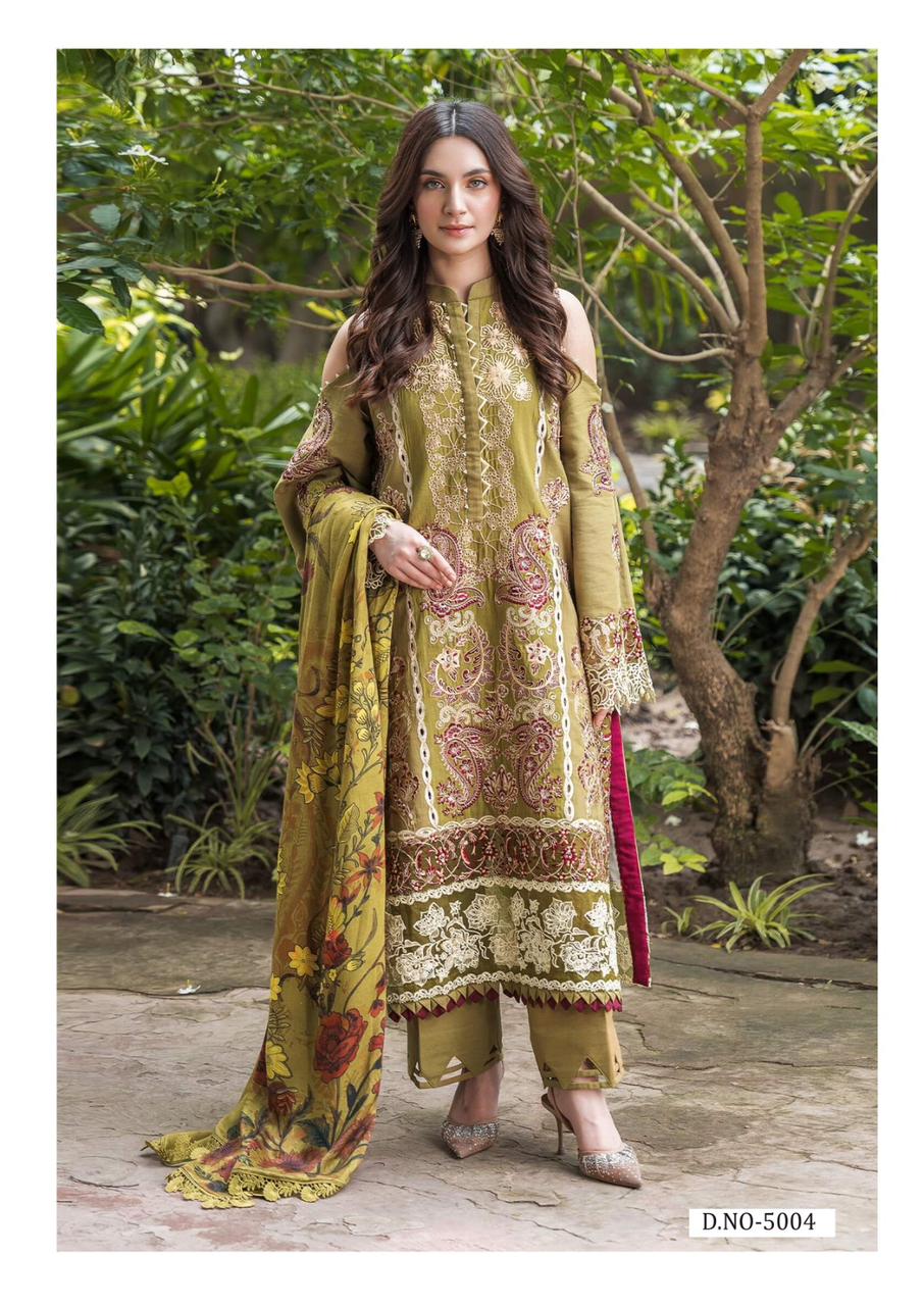 Qurbat Vol 5 Heavy Cotton Luxury Collection Mizaj Karachi Salwar Suits Exporter