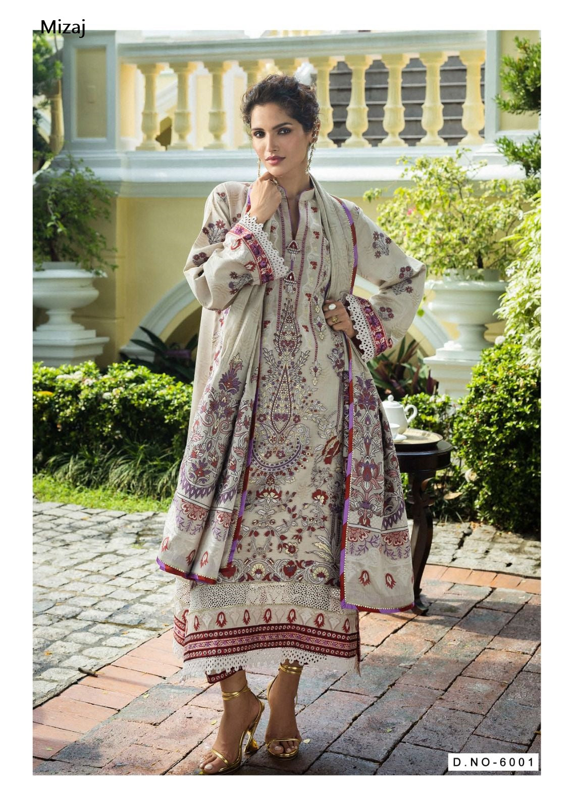 Qurbat Vol 6 Heavy Cotton Luxury Collection Mizaj Karachi Salwar Suits Wholesale Price