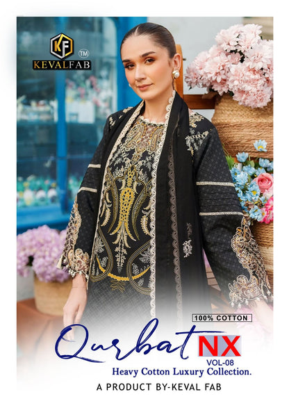 Qurbat Vol 8 Nx Keval Fab Cotton Karachi Salwar Suits Exporter Gujarat