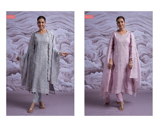 Qurbit Naariti Chanderi Pant Style Suits Exporter Ahmedabad