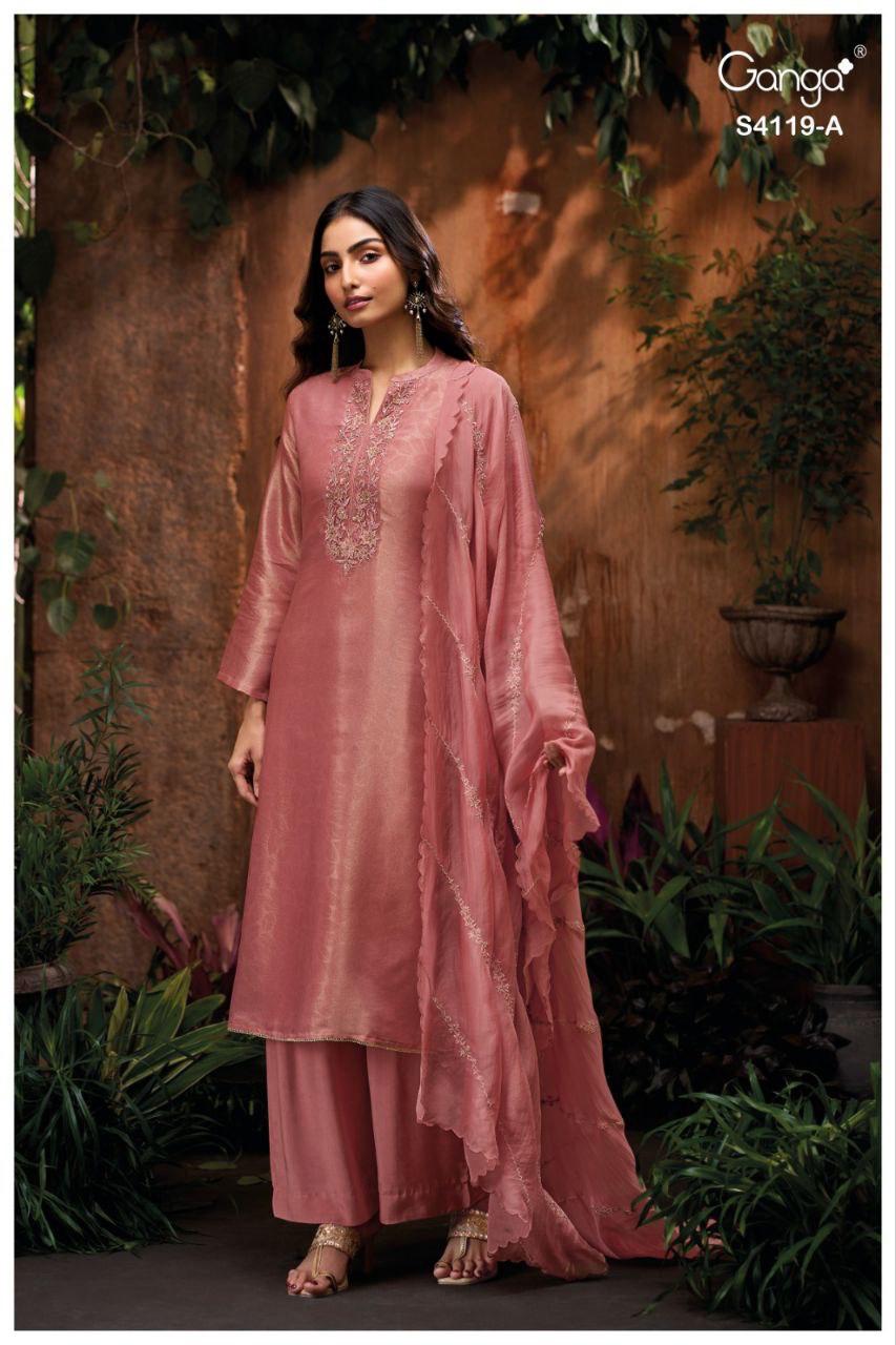 Qyra 4119 Ganga Pure Bemberg Pant Style Suits Manufacturer