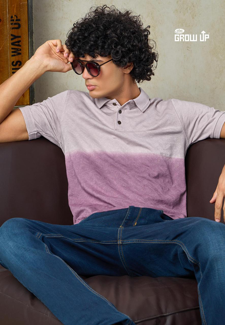 R-1157 Growup Interlock Mens Tshirts Wholesaler Ahmedabad
