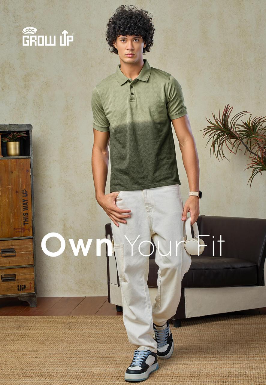 R-1157 Growup Interlock Mens Tshirts Wholesaler Ahmedabad