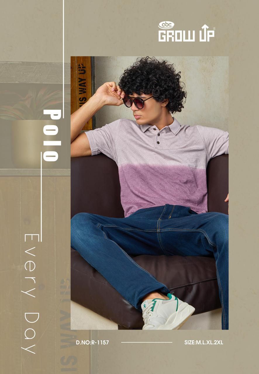 R-1157 Growup Interlock Mens Tshirts Wholesaler Ahmedabad