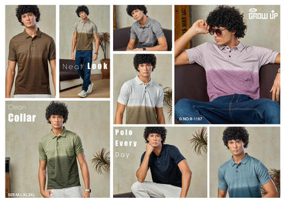 R-1157 Growup Interlock Mens Tshirts Wholesaler Ahmedabad