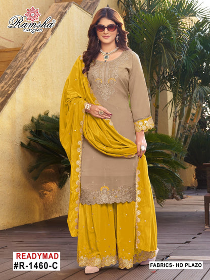 R-1460 Nx Ramsha Pakistani Readymade Suits Wholesale Rate